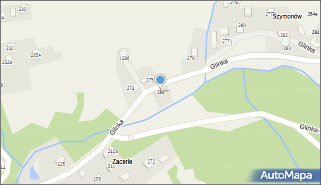 Glinka, Glinka, 288, mapa Glinka