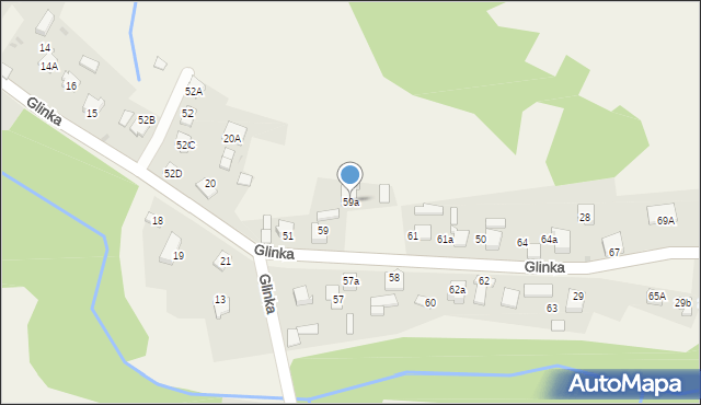 Glinka, Glinka, 59a, mapa Glinka