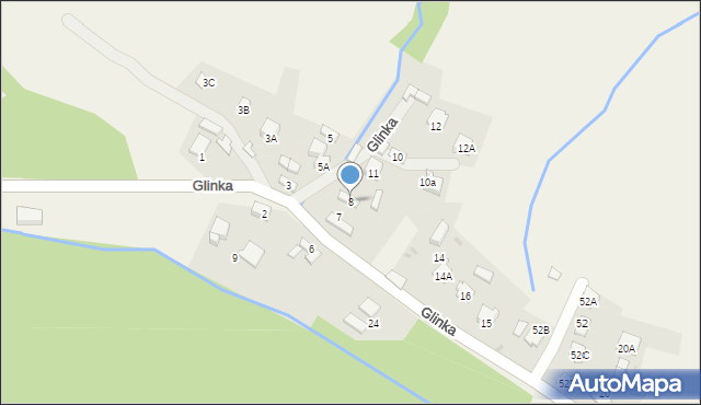 Glinka, Glinka, 8, mapa Glinka