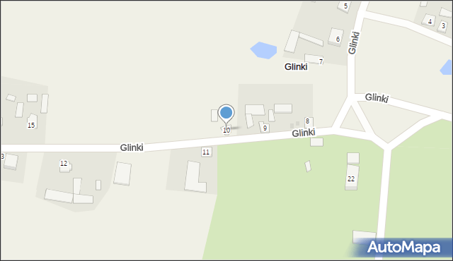 Glinki, Glinki, 10, mapa Glinki