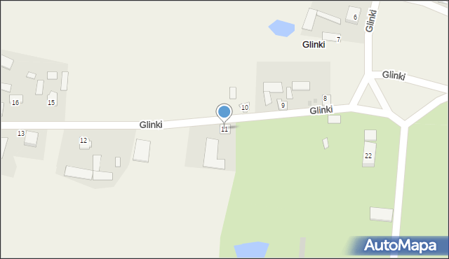 Glinki, Glinki, 11, mapa Glinki