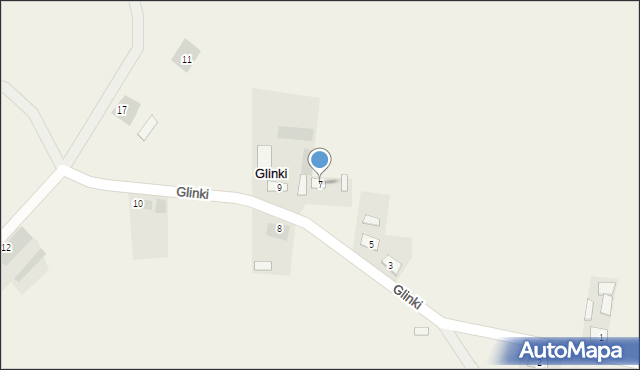 Glinki, Glinki, 7, mapa Glinki