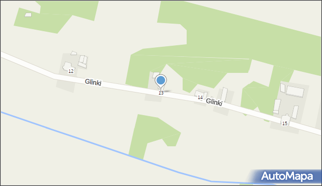 Glinki, Glinki, 13, mapa Glinki