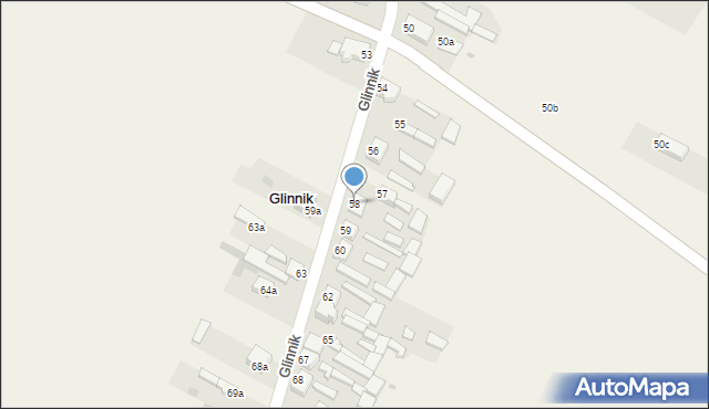 Glinnik, Glinnik, 58, mapa Glinnik