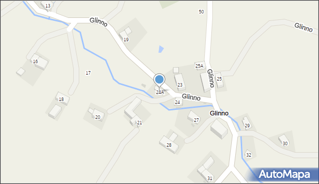 Glinno, Glinno, 24A, mapa Glinno