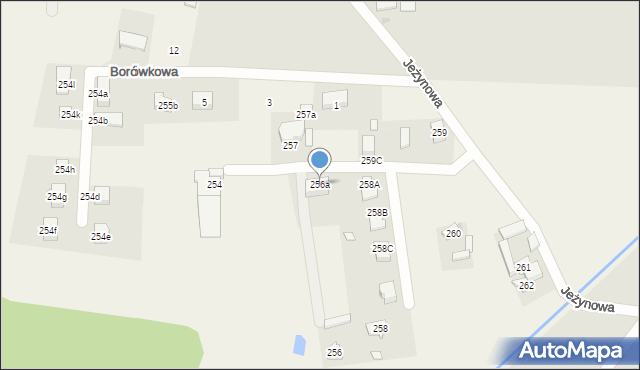 Glinno, Glinno, 256a, mapa Glinno