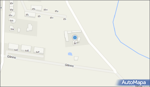 Glinno, Glinno, 84, mapa Glinno