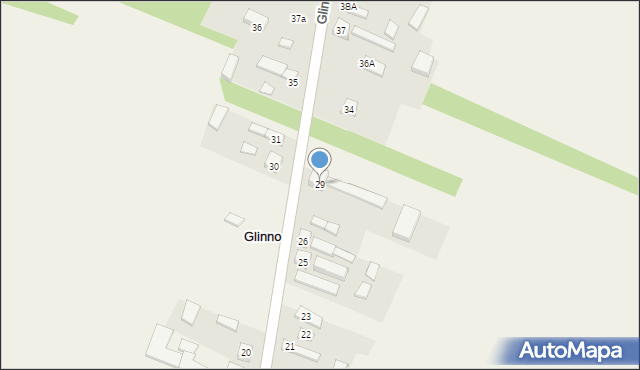 Glinno, Glinno, 29, mapa Glinno