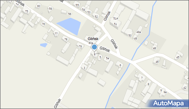 Glińsk, Glińsk, 4, mapa Glińsk