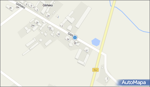 Glińsko, Glińsko, 35, mapa Glińsko