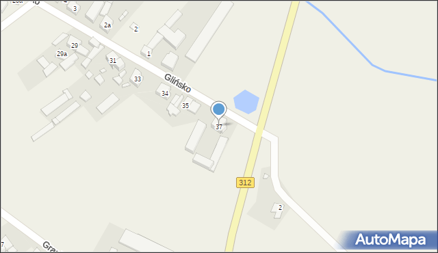 Glińsko, Glińsko, 37, mapa Glińsko