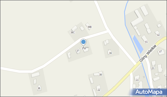 Gliny Wielkie, Gliny Wielkie, 37a, mapa Gliny Wielkie