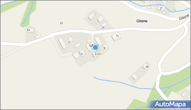 Glisne, Glisne, 7, mapa Glisne