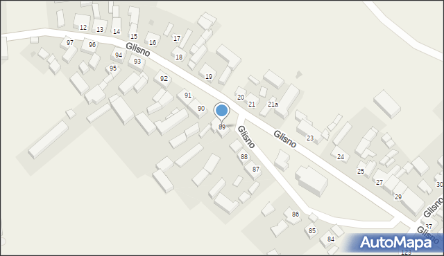 Glisno, Glisno, 89, mapa Glisno