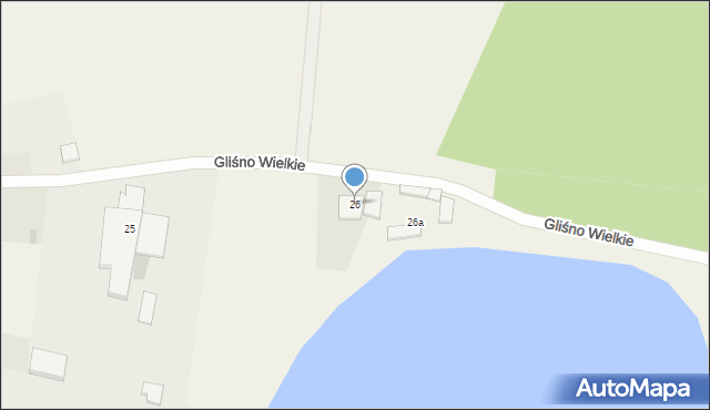 Gliśno Wielkie, Gliśno Wielkie, 26, mapa Gliśno Wielkie