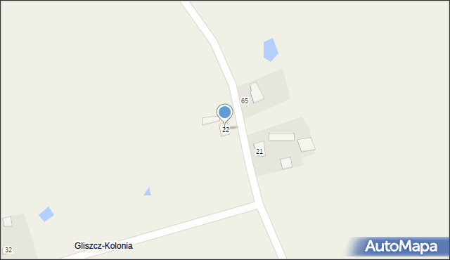 Gliszcz, Gliszcz, 22, mapa Gliszcz