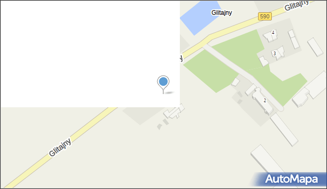 Glitajny, Glitajny, 1, mapa Glitajny