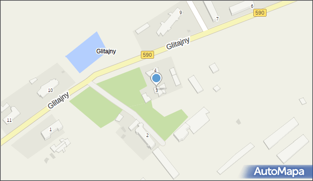 Glitajny, Glitajny, 3, mapa Glitajny