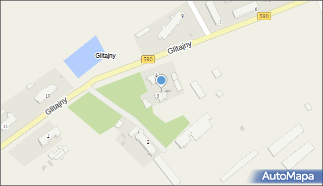 Glitajny, Glitajny, 3a, mapa Glitajny