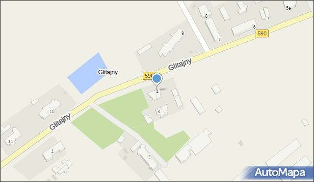 Glitajny, Glitajny, 4, mapa Glitajny