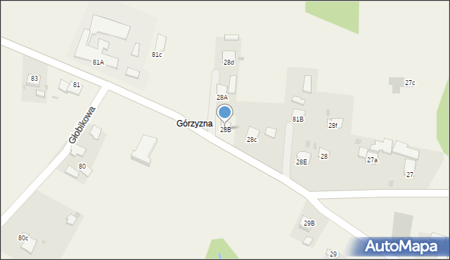 Głobikowa, Głobikowa, 28B, mapa Głobikowa