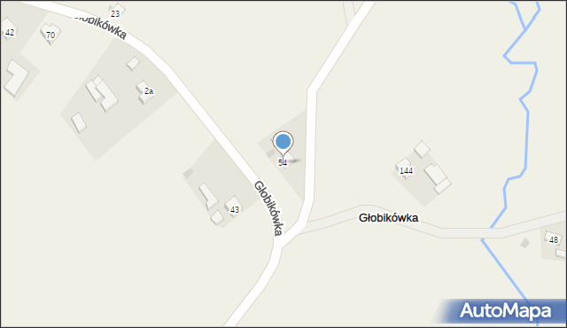 Głobikówka, Głobikówka, 54, mapa Głobikówka