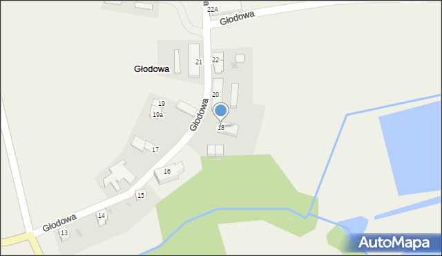 Głodowa, Głodowa, 18, mapa Głodowa