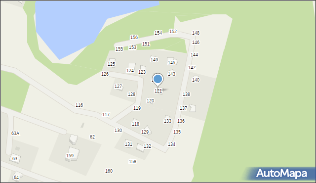 Głodowo, Głodowo, 121, mapa Głodowo