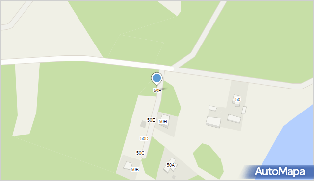 Głodowo, Głodowo, 50F, mapa Głodowo