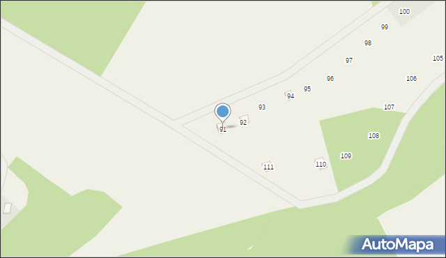 Głodowo, Głodowo, 91, mapa Głodowo