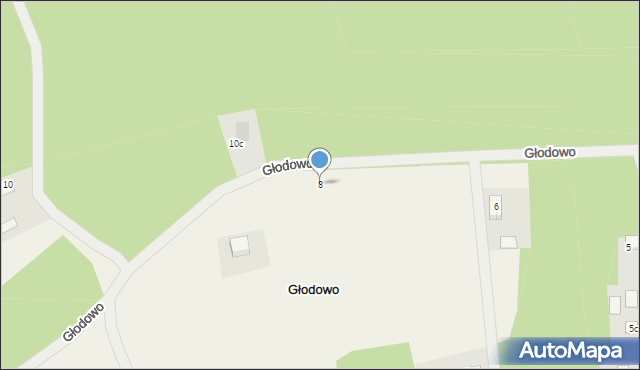 Głodowo, Głodowo, 8, mapa Głodowo