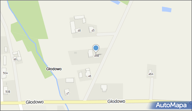 Głodowo, Głodowo, 46B, mapa Głodowo