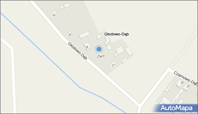 Głodowo-Dąb, Głodowo-Dąb, 17a, mapa Głodowo-Dąb