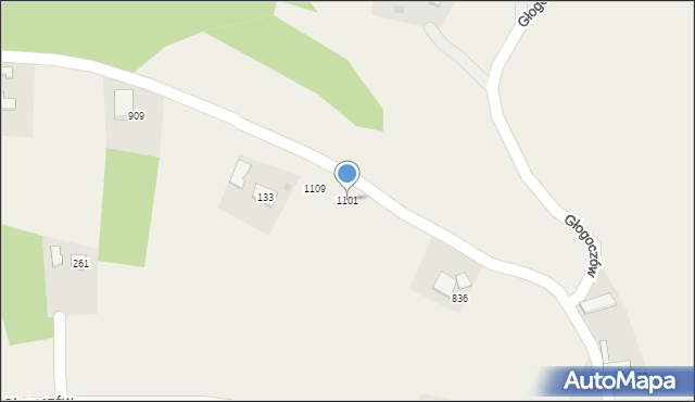 Głogoczów, Głogoczów, 1101, mapa Głogoczów
