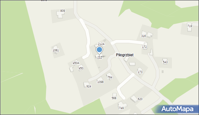 Głogoczów, Głogoczów, 212, mapa Głogoczów