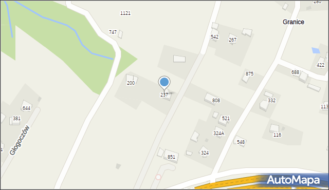 Głogoczów, Głogoczów, 237, mapa Głogoczów