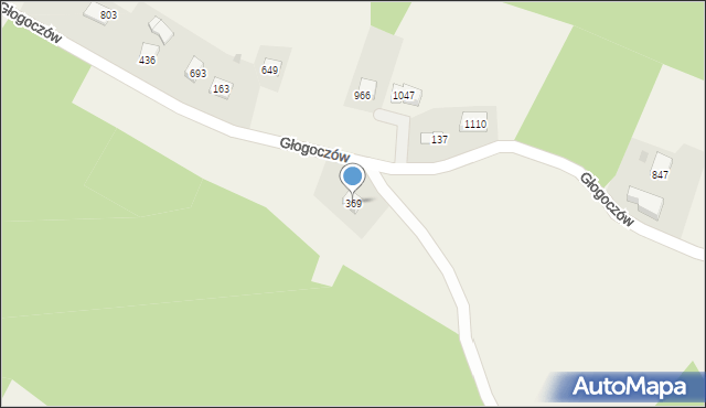 Głogoczów, Głogoczów, 369, mapa Głogoczów