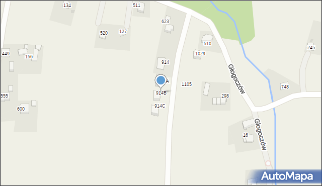 Głogoczów, Głogoczów, 914B, mapa Głogoczów