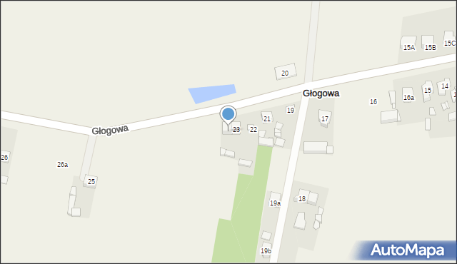 Głogowa, Głogowa, 24, mapa Głogowa