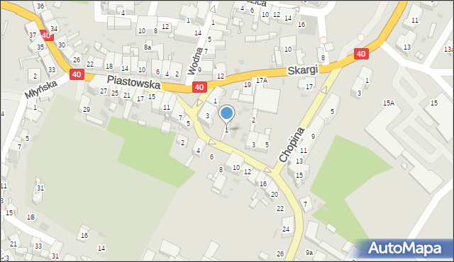 Głogówek, Głubczycka, 1, mapa Głogówek