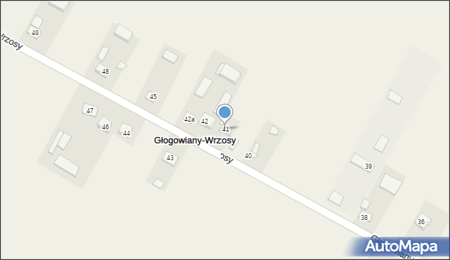 Głogowiany-Wrzosy, Głogowiany-Wrzosy, 41, mapa Głogowiany-Wrzosy