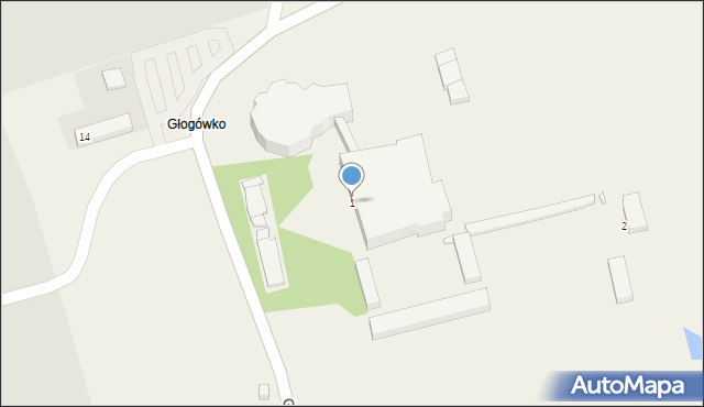 Głogówko, Głogówko, 1, mapa Głogówko