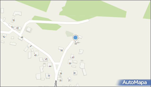 Glów, Glów, 43, mapa Glów