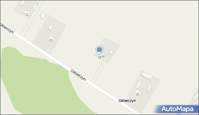 Główczyn, Główczyn, 24, mapa Główczyn