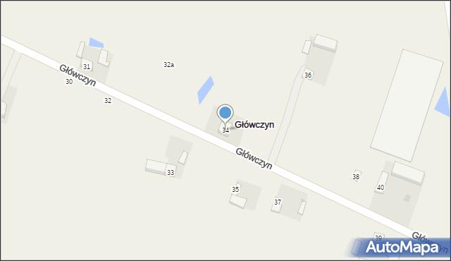 Główczyn, Główczyn, 34, mapa Główczyn