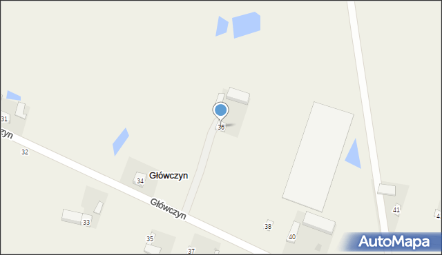 Główczyn, Główczyn, 36, mapa Główczyn