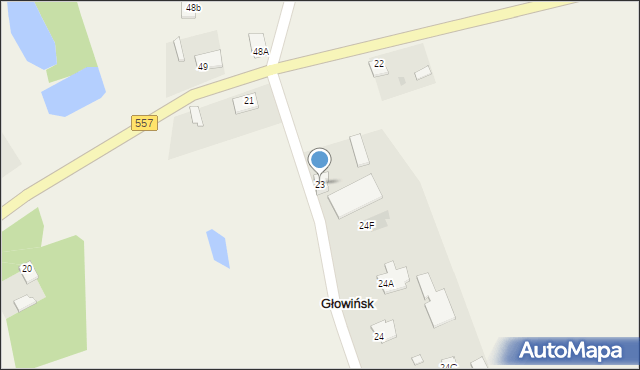 Głowińsk, Głowińsk, 23, mapa Głowińsk