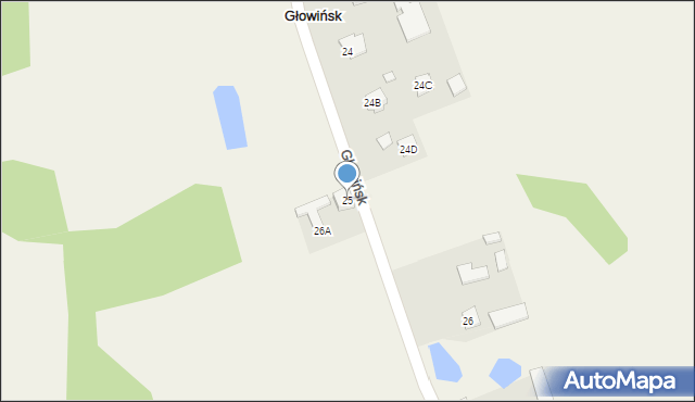 Głowińsk, Głowińsk, 25, mapa Głowińsk