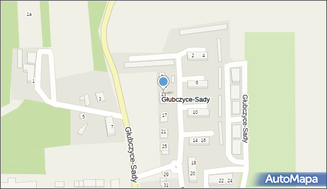 Głubczyce-Sady, Głubczyce-Sady, 13, mapa Głubczyce-Sady