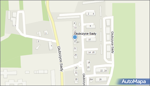 Głubczyce-Sady, Głubczyce-Sady, 19, mapa Głubczyce-Sady